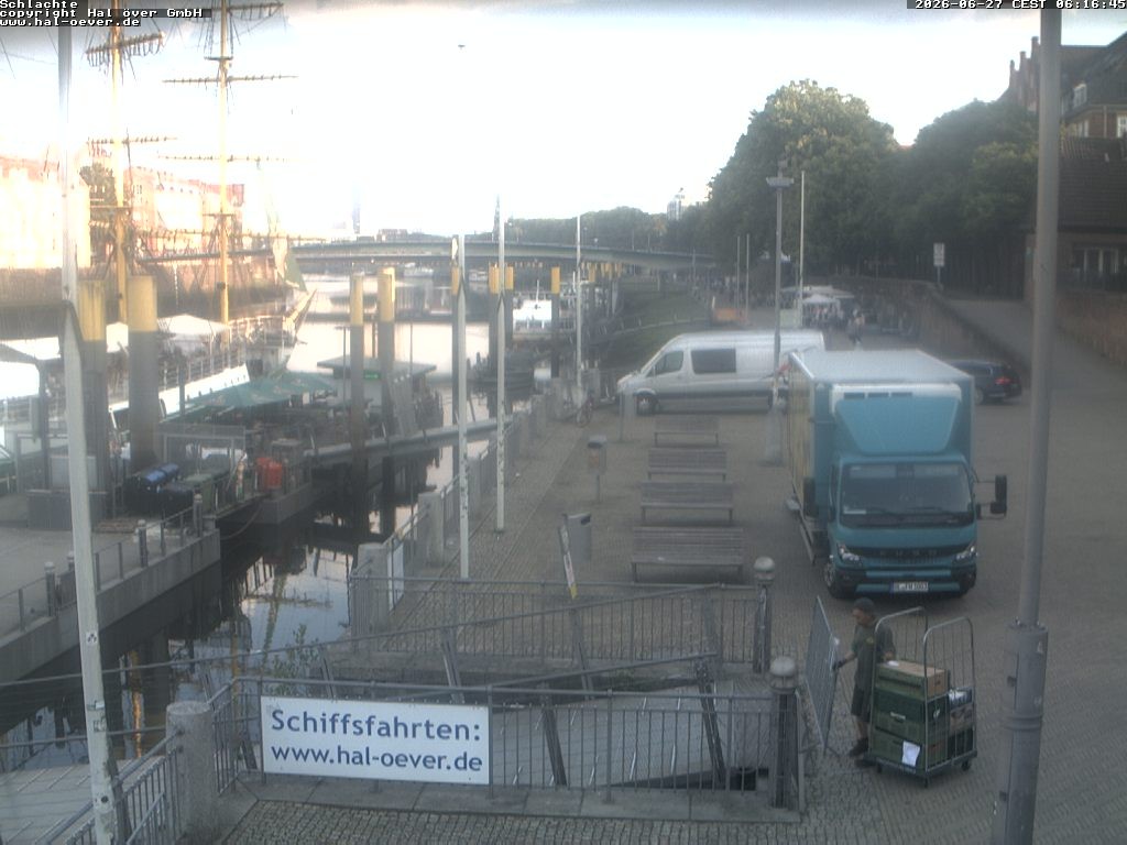 Archiv Foto Webcam Weserpromenade Schlachte Bremen