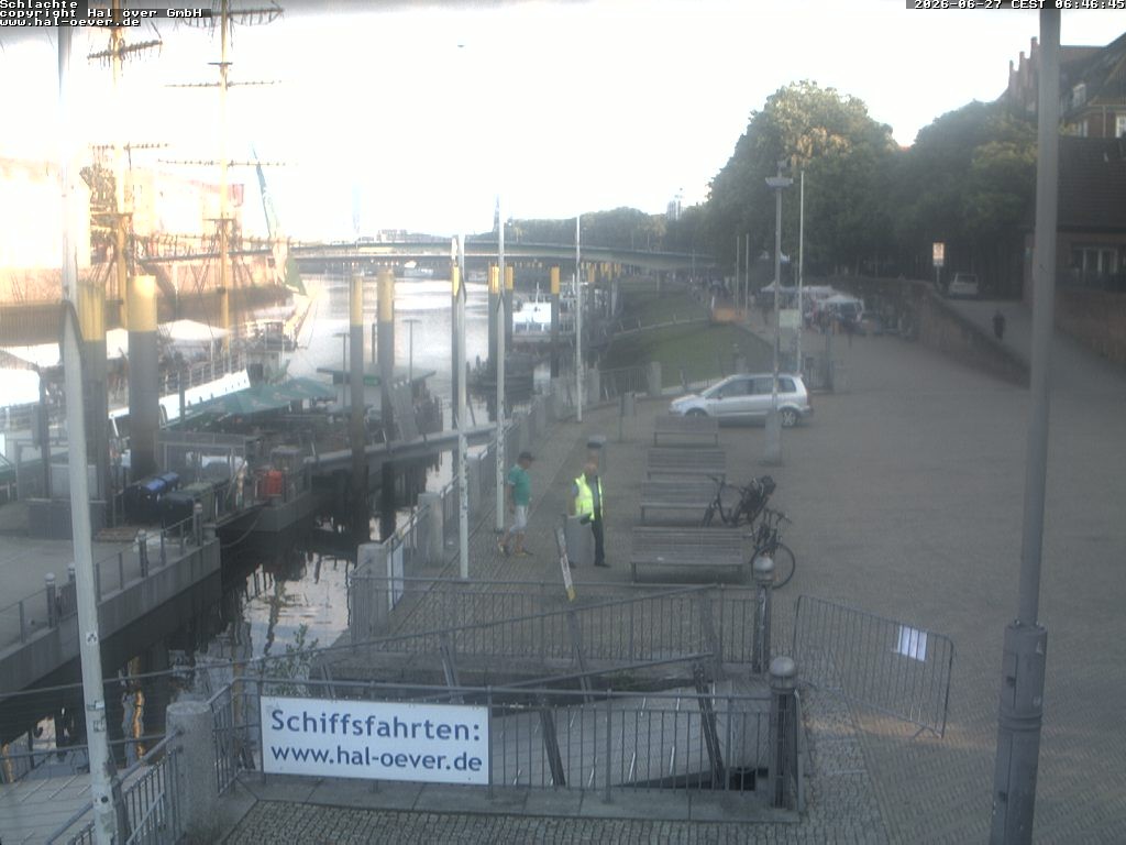 Archiv Foto Webcam Weserpromenade Schlachte Bremen