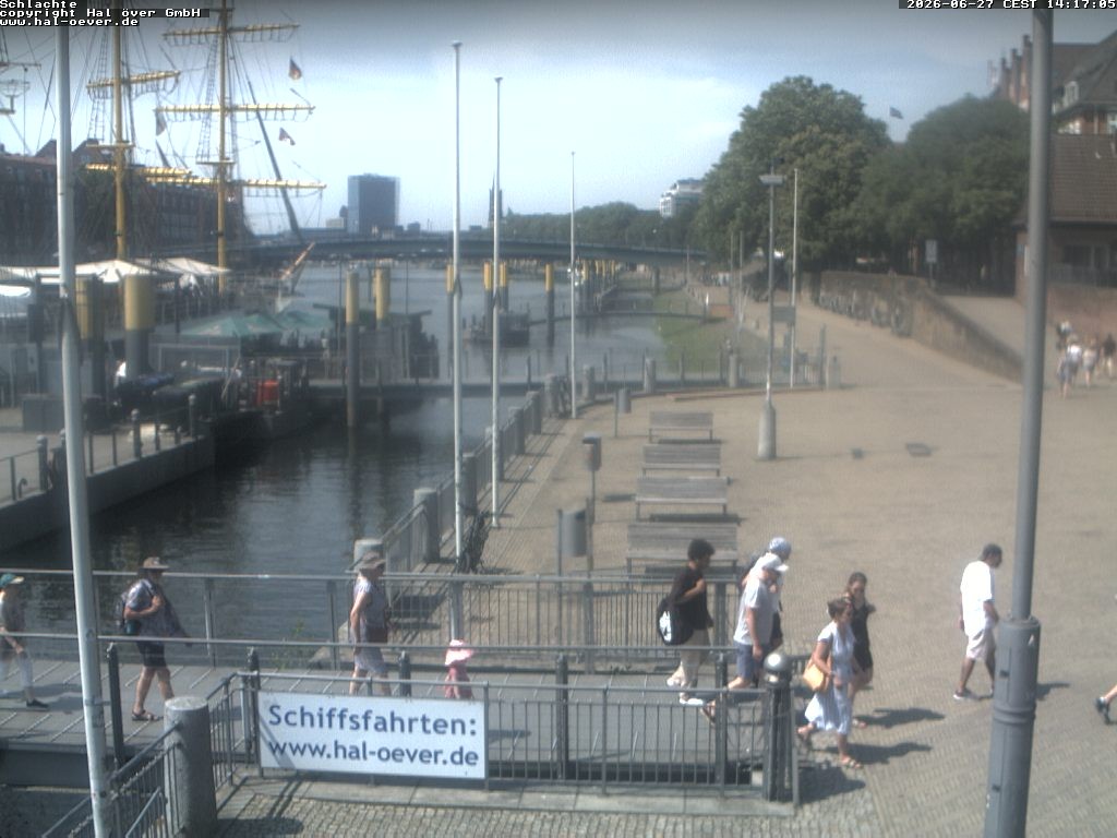 Archiv Foto Webcam Weserpromenade Schlachte Bremen