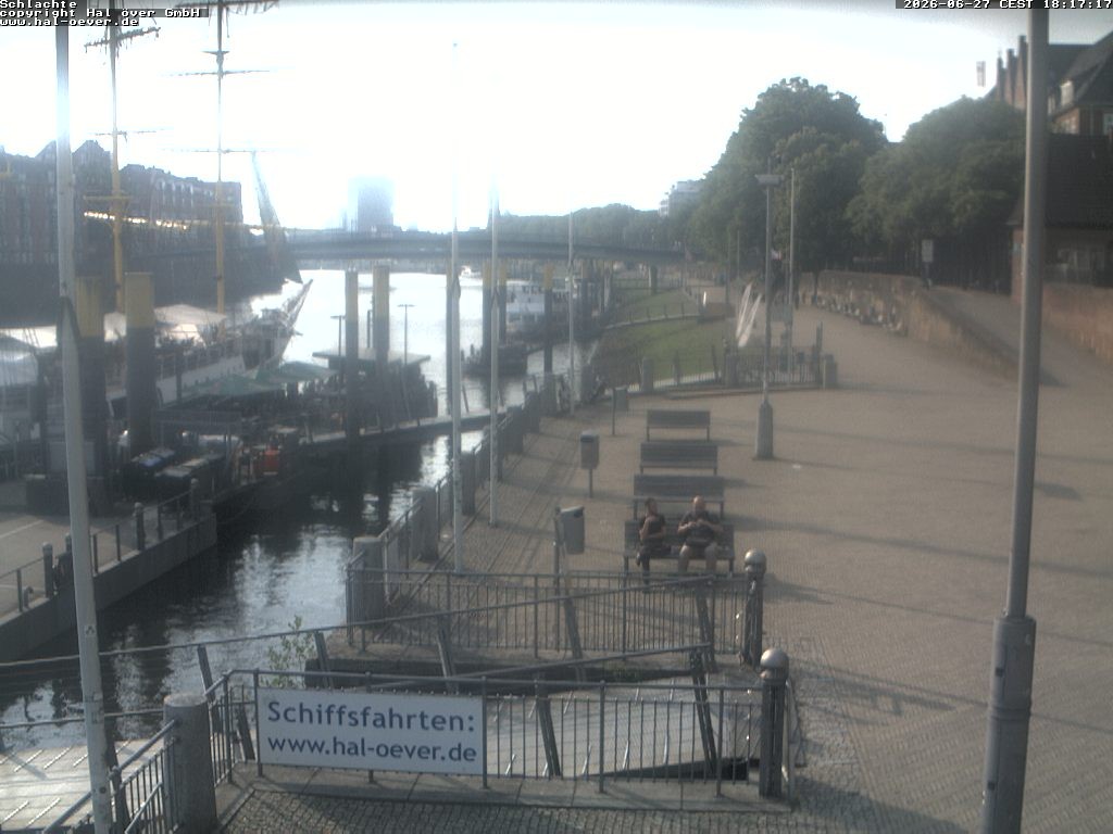 Archiv Foto Webcam Weserpromenade Schlachte Bremen