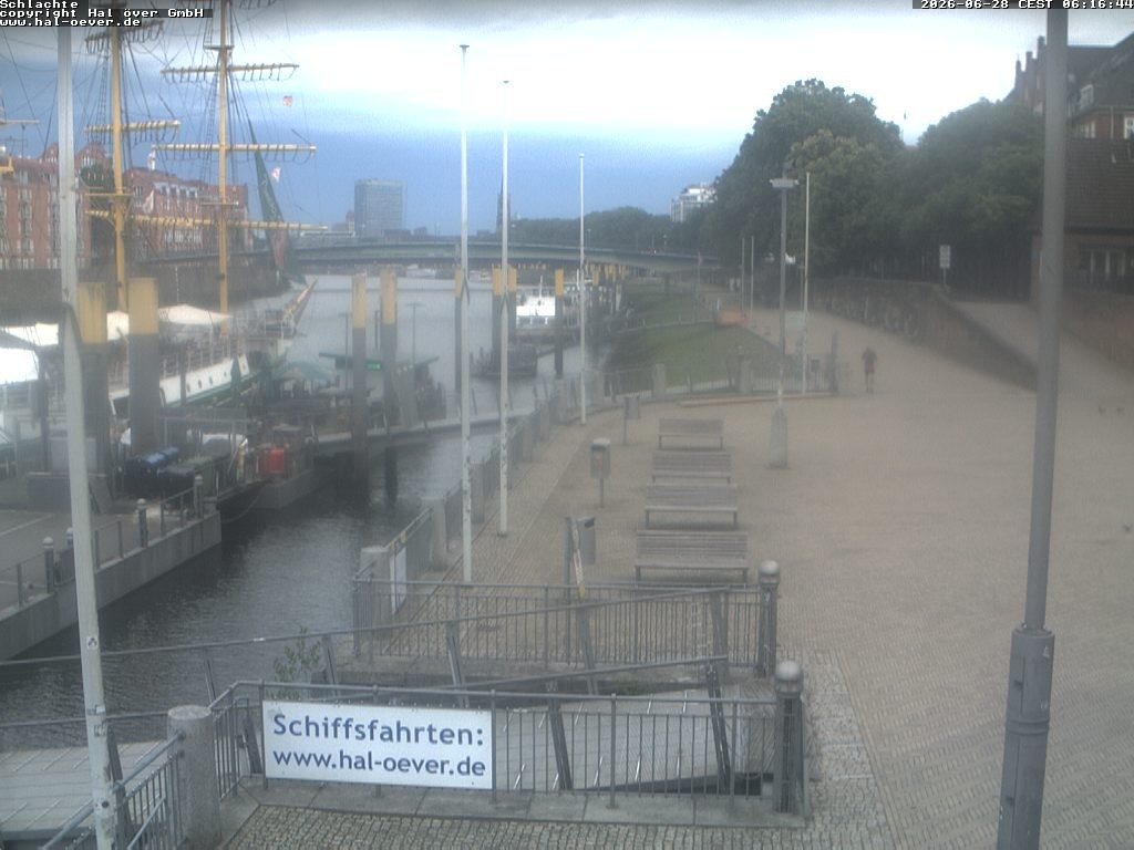 Archiv Foto Webcam Weserpromenade Schlachte Bremen