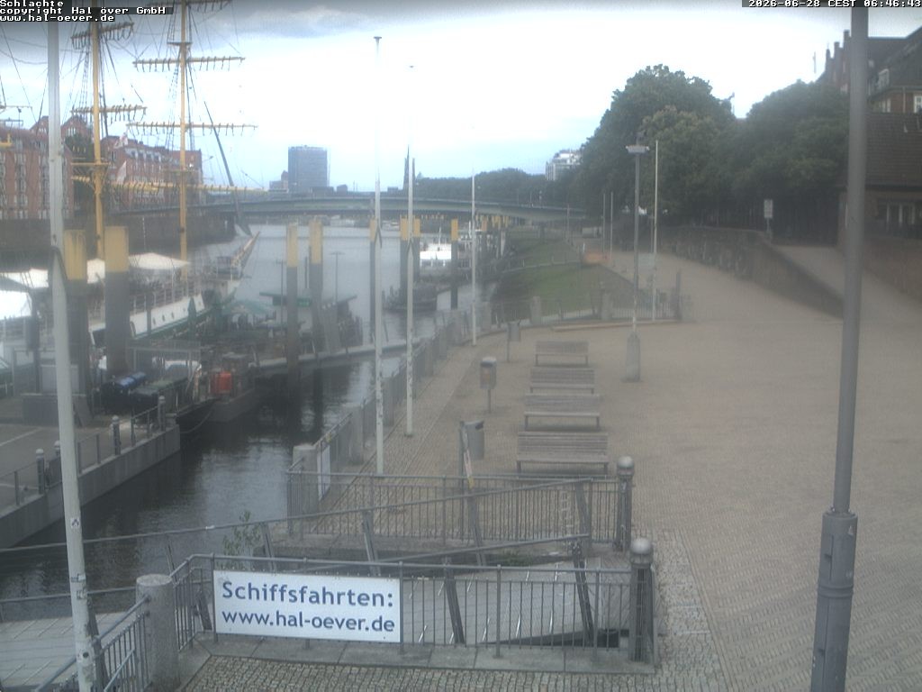 Archiv Foto Webcam Weserpromenade Schlachte Bremen