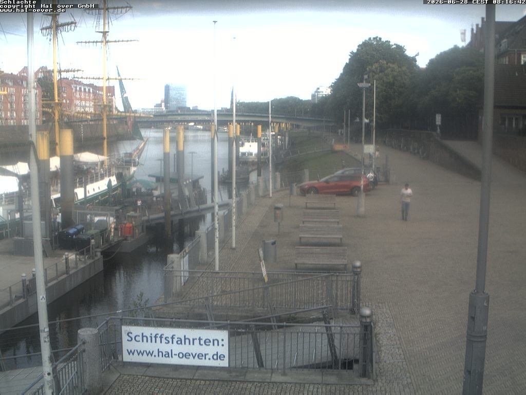 Archiv Foto Webcam Weserpromenade Schlachte Bremen