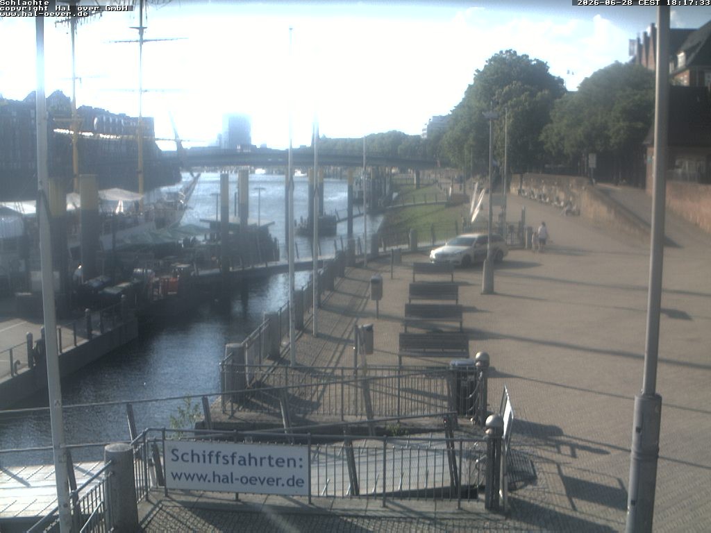 Archiv Foto Webcam Weserpromenade Schlachte Bremen