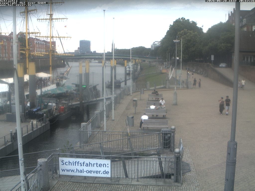 Archiv Foto Webcam Weserpromenade Schlachte Bremen