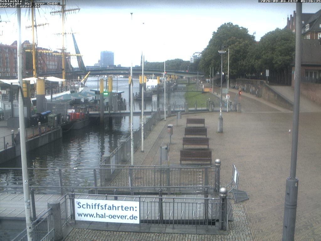 Archiv Foto Webcam Weserpromenade Schlachte Bremen
