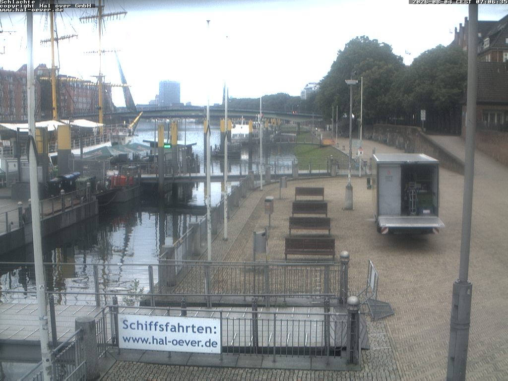 Archiv Foto Webcam Weserpromenade Schlachte Bremen