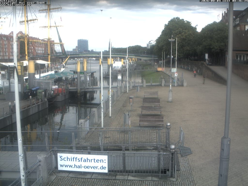 Archiv Foto Webcam Weserpromenade Schlachte Bremen