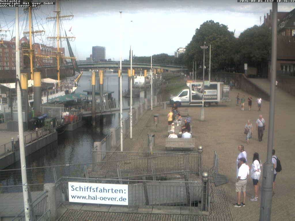 Archiv Foto Webcam Weserpromenade Schlachte Bremen