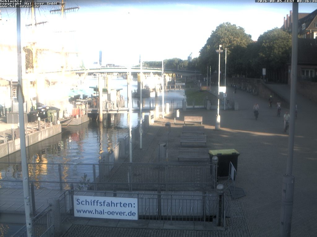 Archiv Foto Webcam Weserpromenade Schlachte Bremen