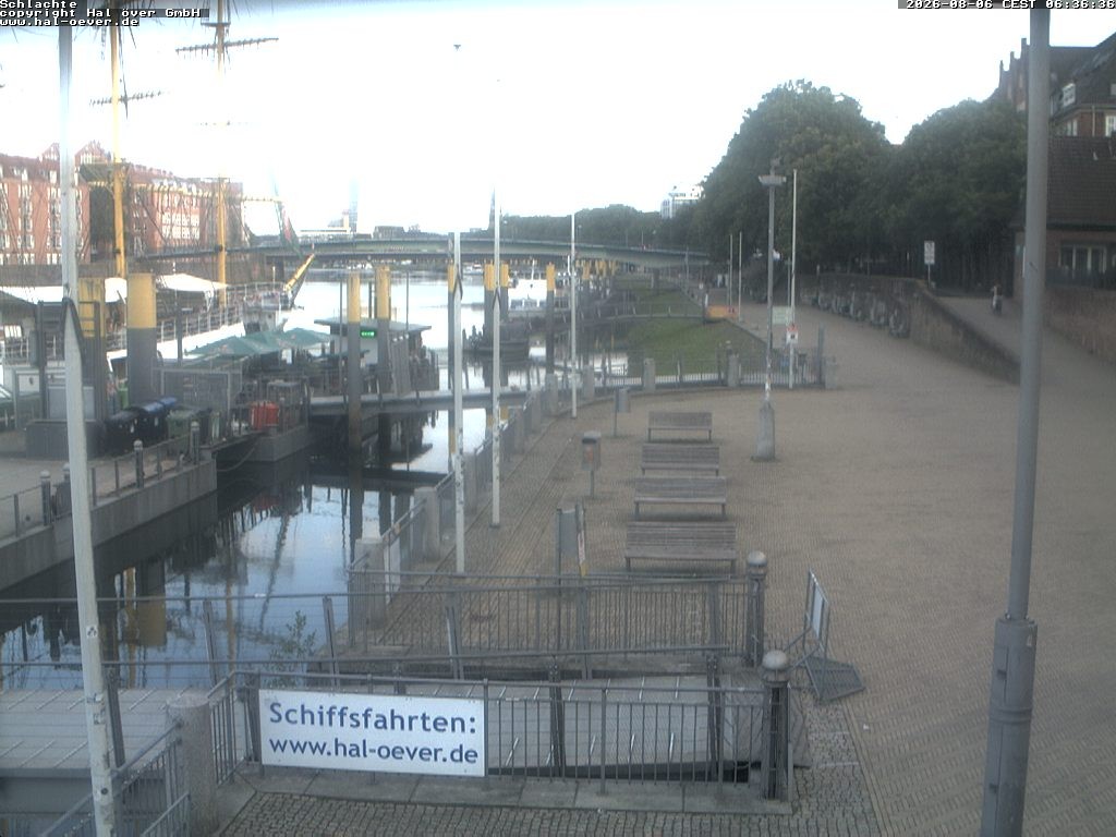 Archiv Foto Webcam Weserpromenade Schlachte Bremen