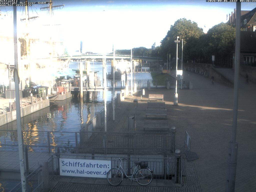 Archiv Foto Webcam Weserpromenade Schlachte Bremen