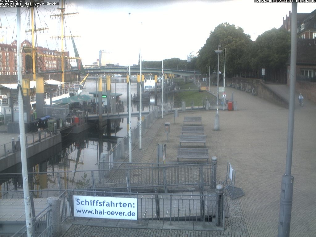 Archiv Foto Webcam Weserpromenade Schlachte Bremen