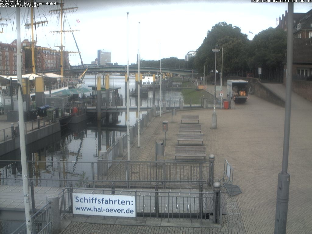 Archiv Foto Webcam Weserpromenade Schlachte Bremen