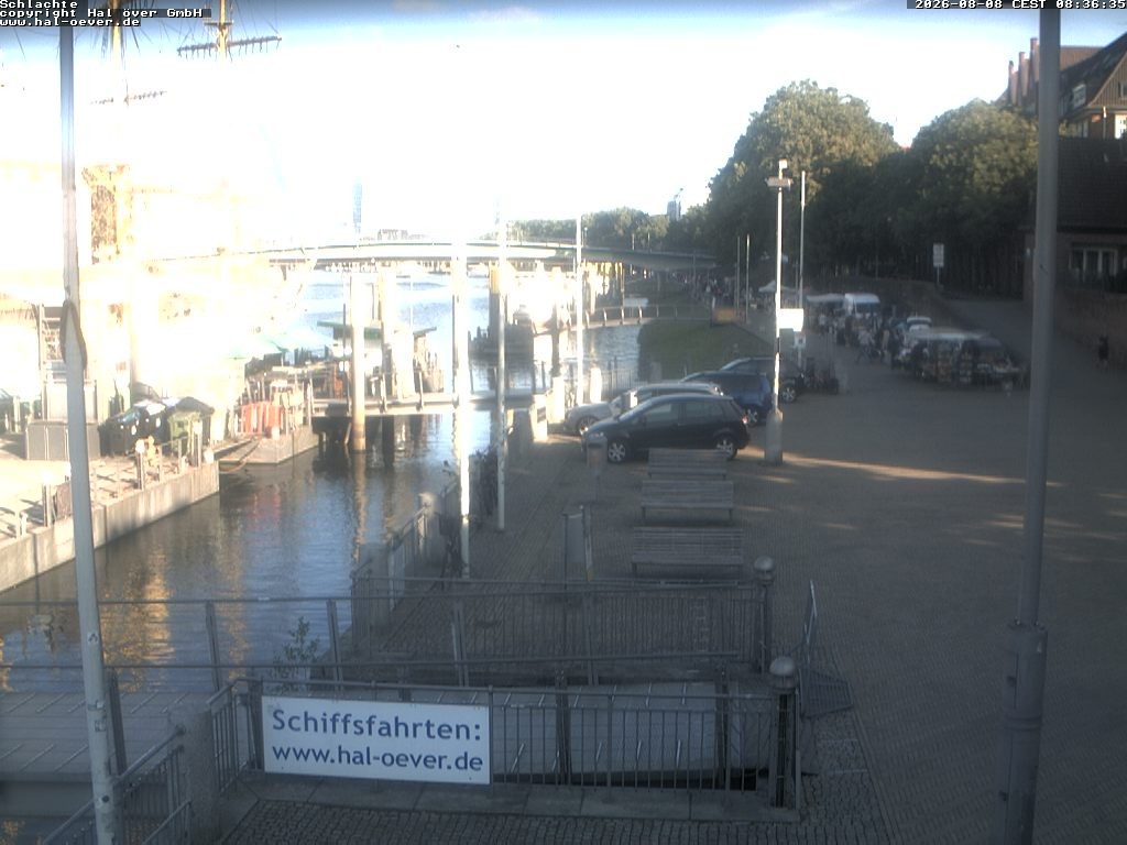 Archiv Foto Webcam Weserpromenade Schlachte Bremen