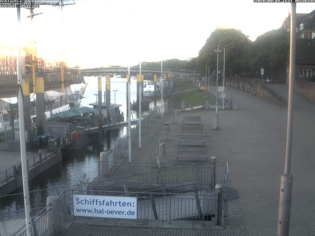 Archiv Foto Webcam Weserpromenade Schlachte Bremen