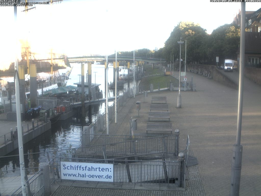 Archiv Foto Webcam Weserpromenade Schlachte Bremen