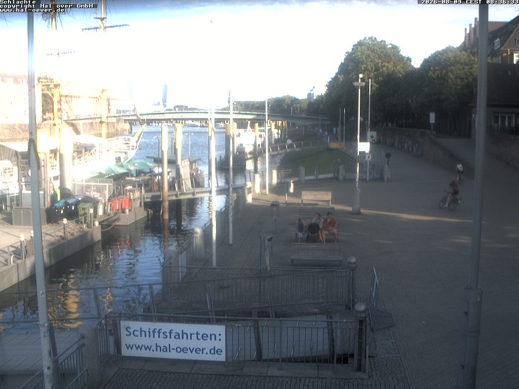 Archiv Foto Webcam Weserpromenade Schlachte Bremen
