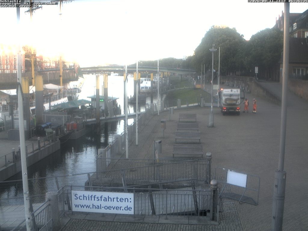 Archived image Webcam River Walk Schlachte Bremen