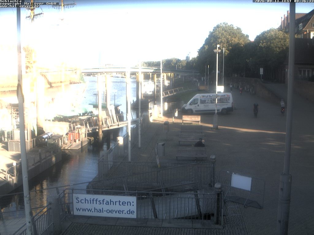 Archived image Webcam River Walk Schlachte Bremen