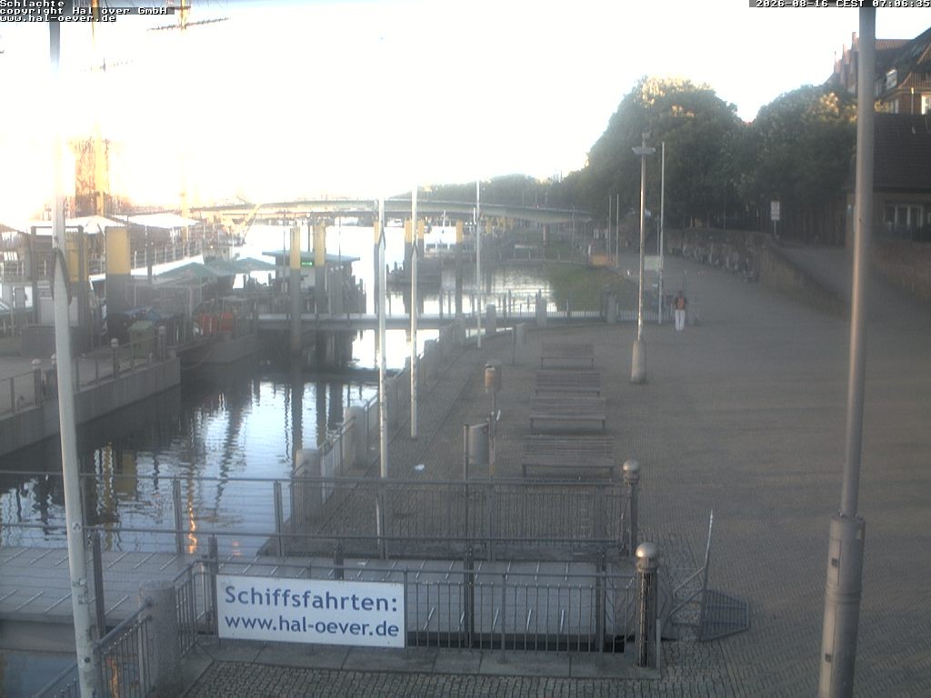Archiv Foto Webcam Weserpromenade Schlachte Bremen