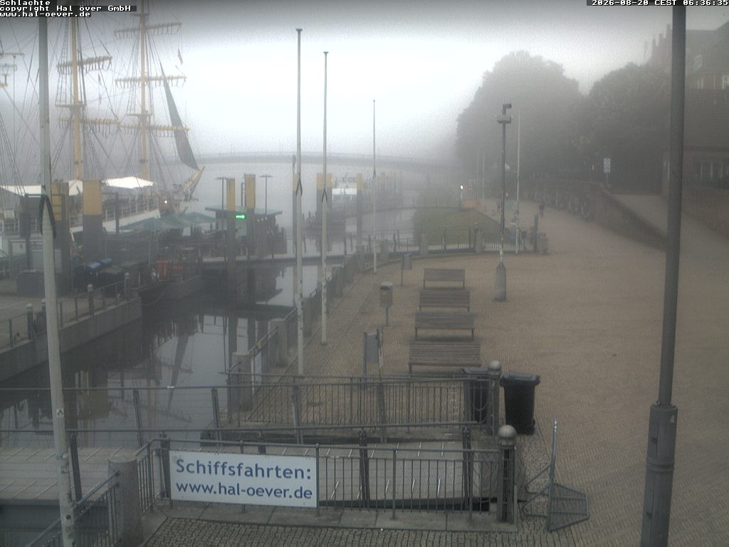 Archived image Webcam River Walk Schlachte Bremen