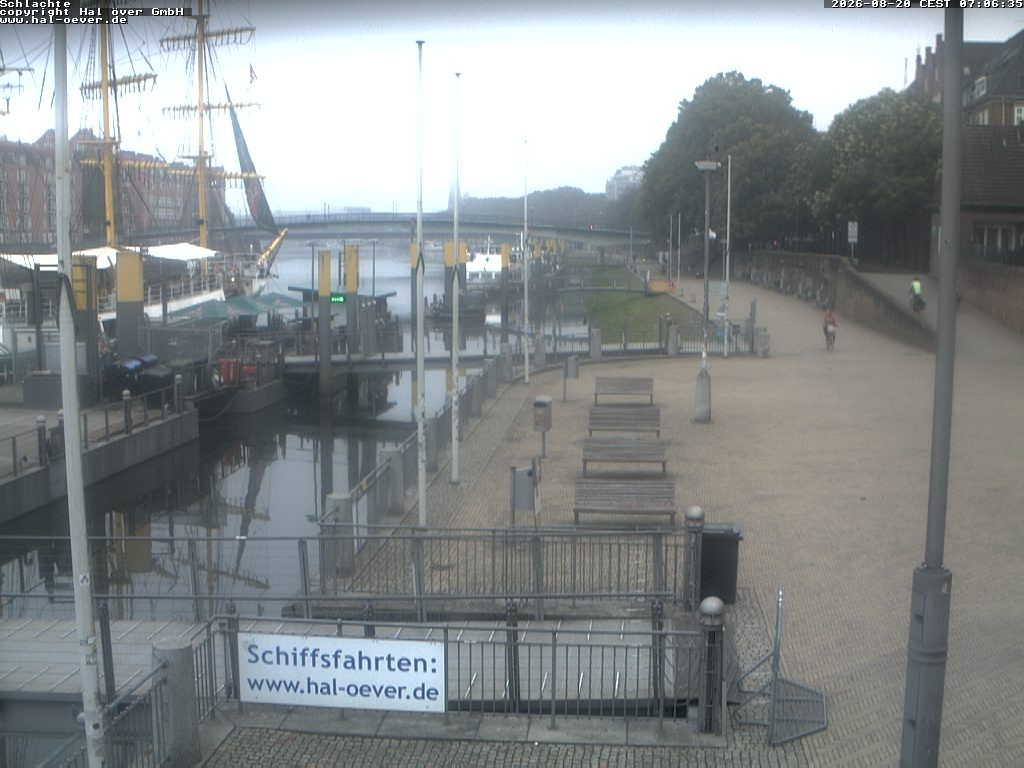 Archiv Foto Webcam Weserpromenade Schlachte Bremen
