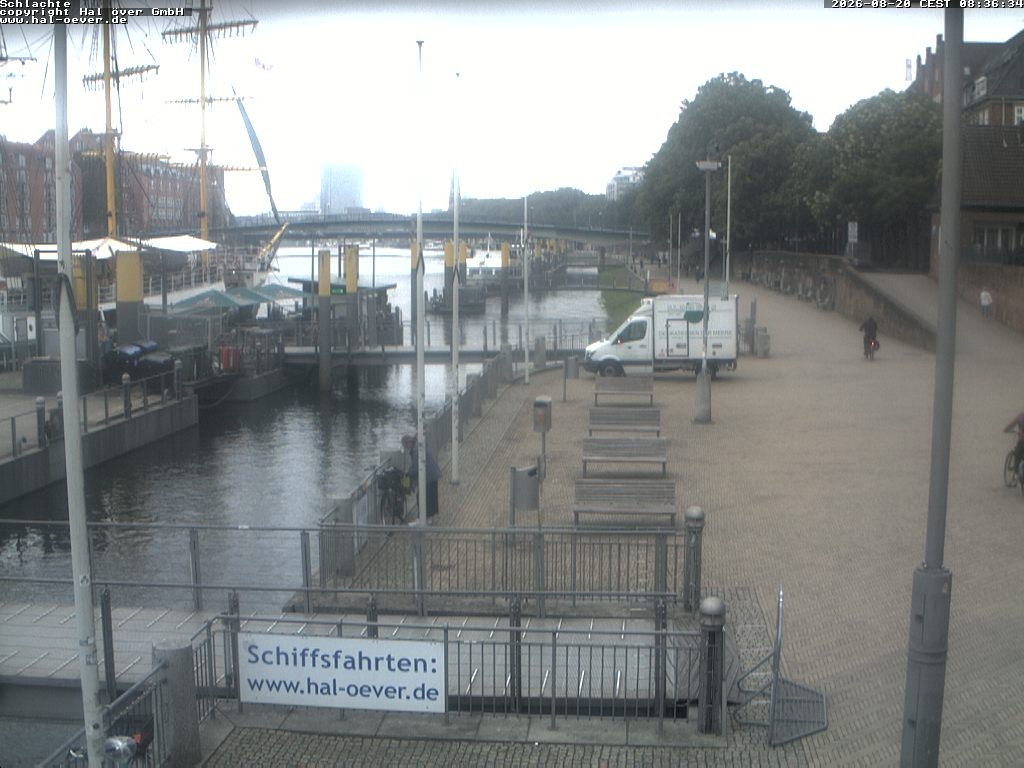 Archiv Foto Webcam Weserpromenade Schlachte Bremen