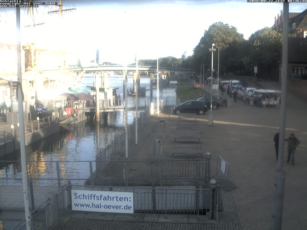 Archiv Foto Webcam Weserpromenade Schlachte Bremen