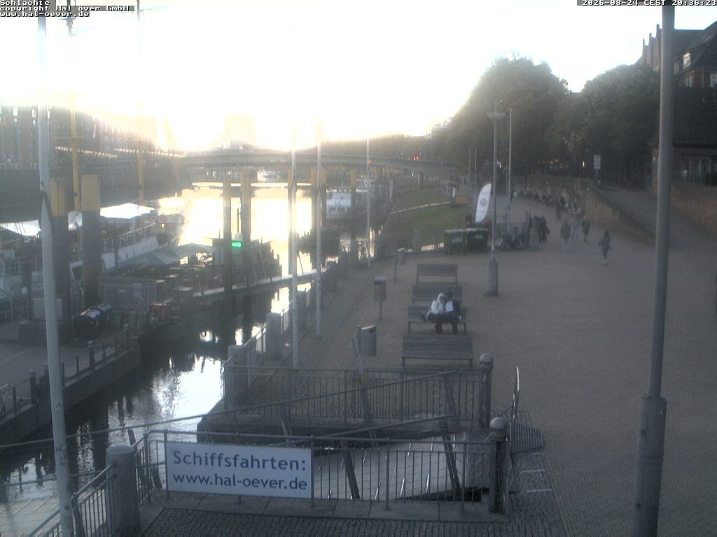 Archiv Foto Webcam Weserpromenade Schlachte Bremen