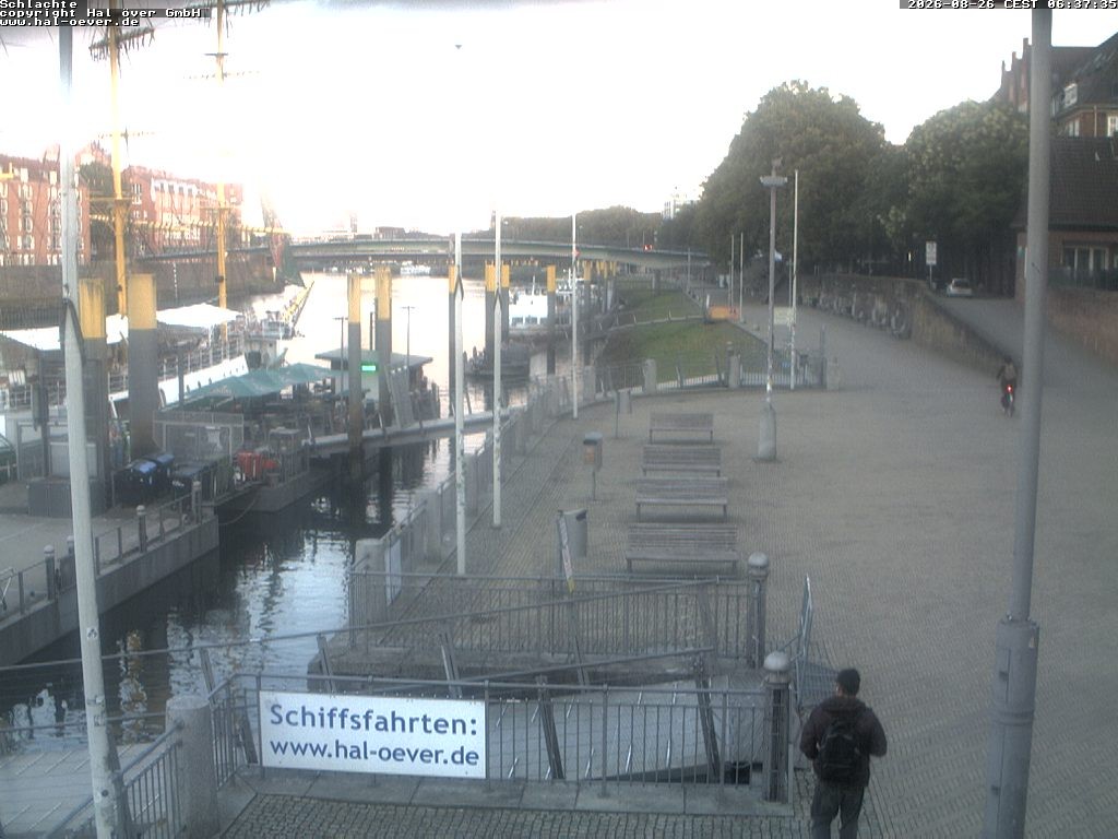 Archiv Foto Webcam Weserpromenade Schlachte Bremen
