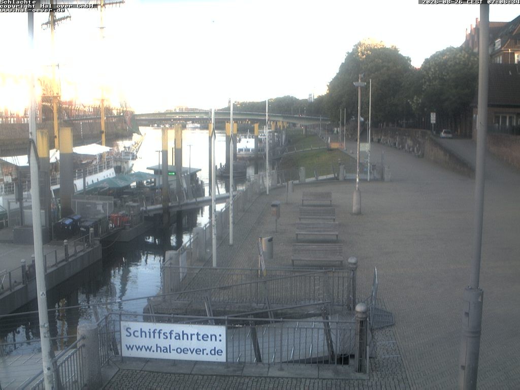 Archiv Foto Webcam Weserpromenade Schlachte Bremen