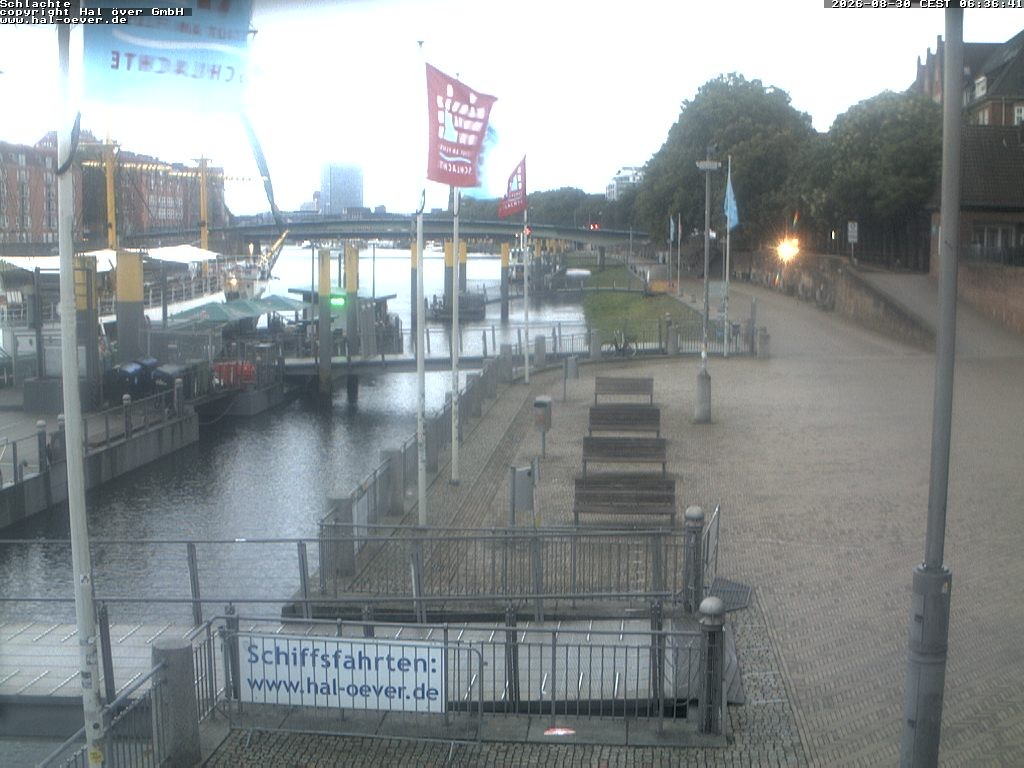 Archiv Foto Webcam Weserpromenade Schlachte Bremen