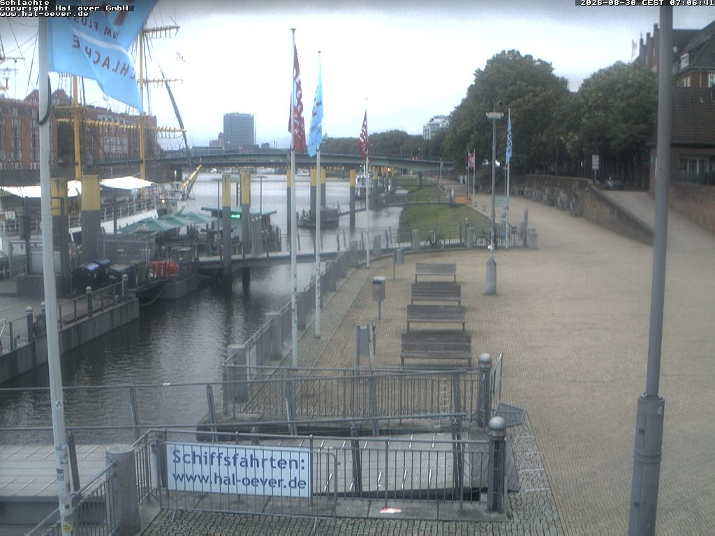 Archiv Foto Webcam Weserpromenade Schlachte Bremen