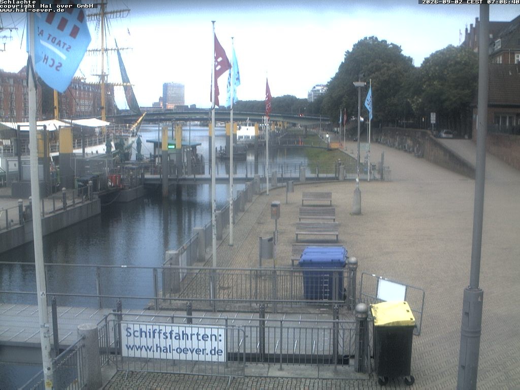 Archiv Foto Webcam Weserpromenade Schlachte Bremen