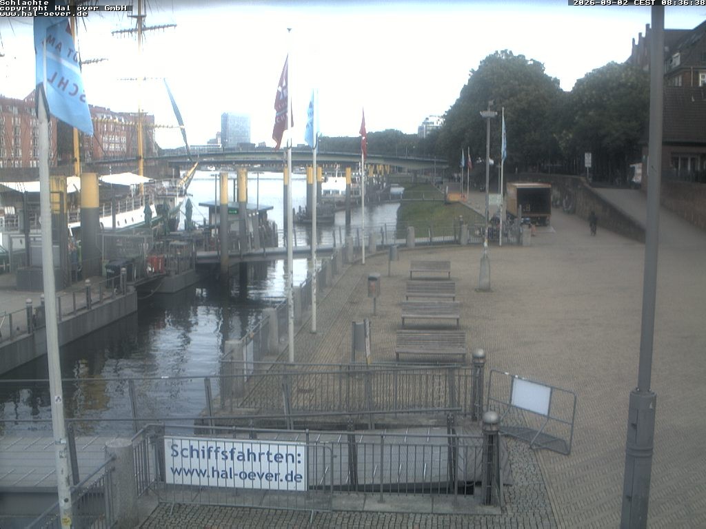 Archiv Foto Webcam Weserpromenade Schlachte Bremen