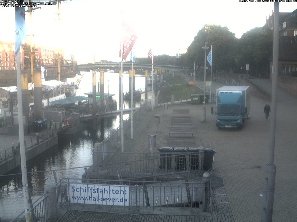 Archiv Foto Webcam Weserpromenade Schlachte Bremen
