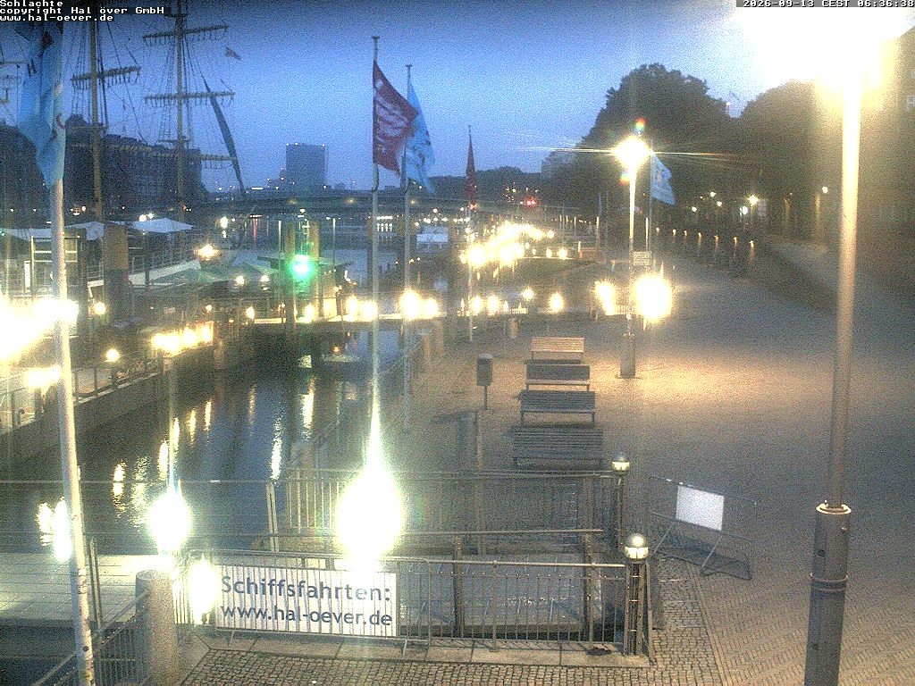 Archiv Foto Webcam Weserpromenade Schlachte Bremen