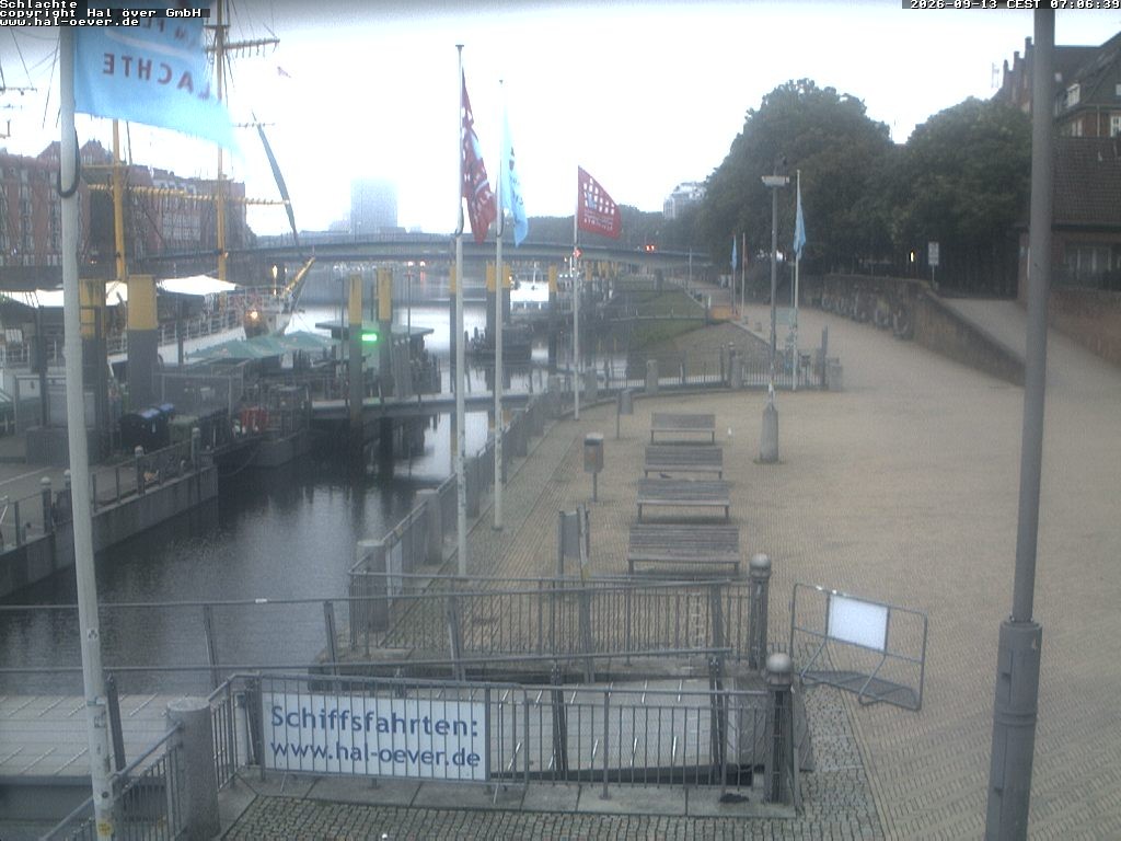 Archiv Foto Webcam Weserpromenade Schlachte Bremen