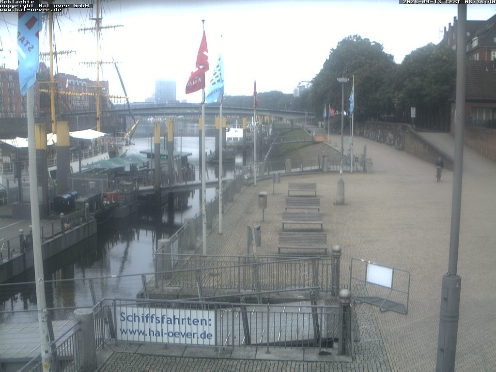 Archiv Foto Webcam Weserpromenade Schlachte Bremen