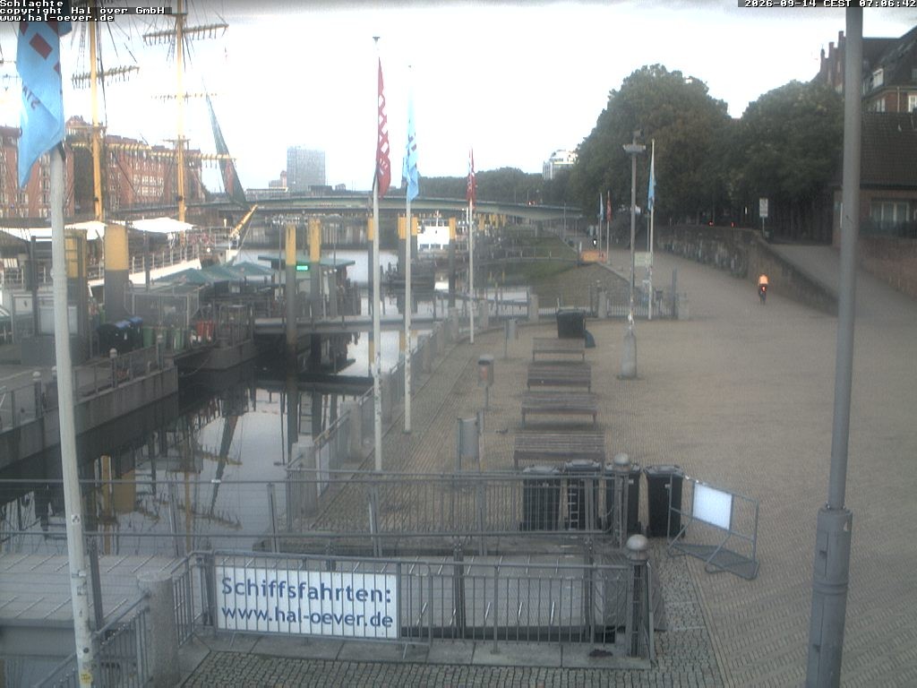 Archiv Foto Webcam Weserpromenade Schlachte Bremen