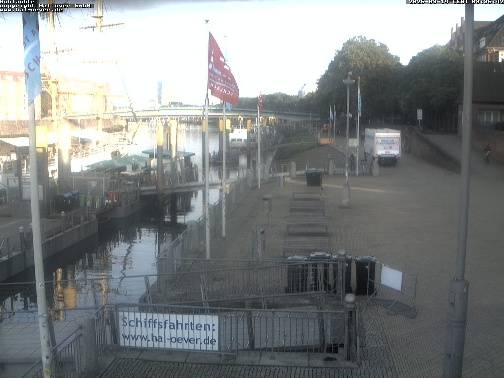Archiv Foto Webcam Weserpromenade Schlachte Bremen
