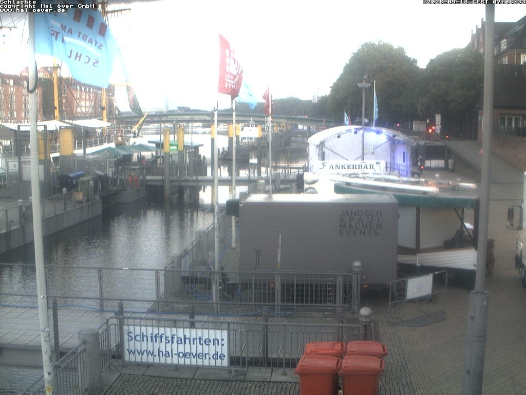 Archiv Foto Webcam Weserpromenade Schlachte Bremen