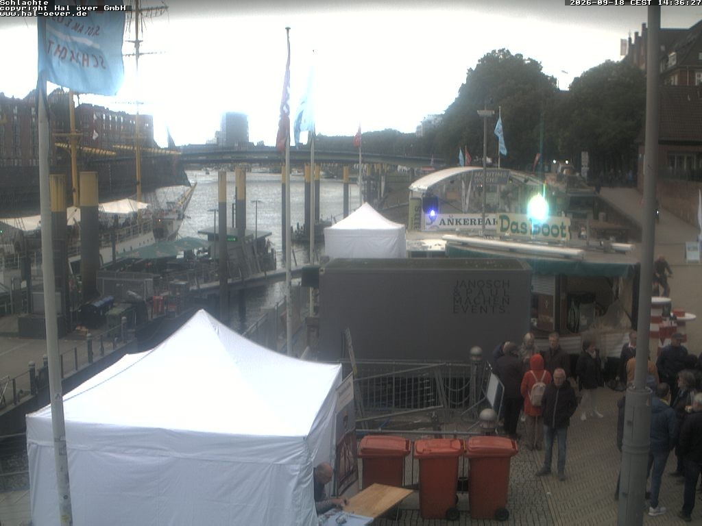 Archiv Foto Webcam Weserpromenade Schlachte Bremen