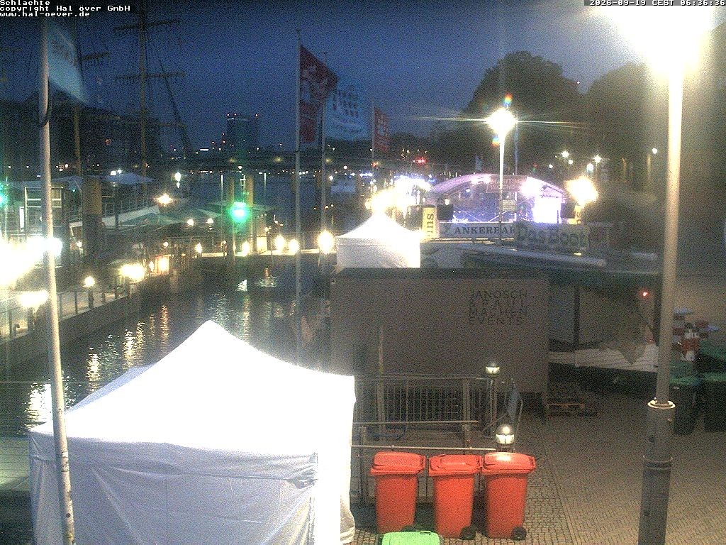 Archiv Foto Webcam Weserpromenade Schlachte Bremen