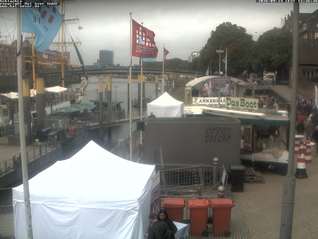 Archiv Foto Webcam Weserpromenade Schlachte Bremen