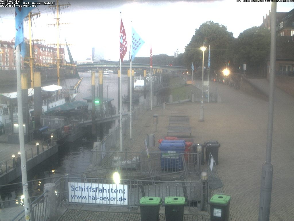 Archiv Foto Webcam Weserpromenade Schlachte Bremen