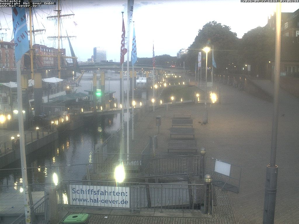 Archiv Foto Webcam Weserpromenade Schlachte Bremen