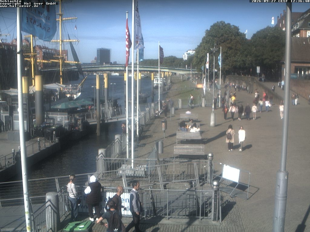 Archiv Foto Webcam Weserpromenade Schlachte Bremen