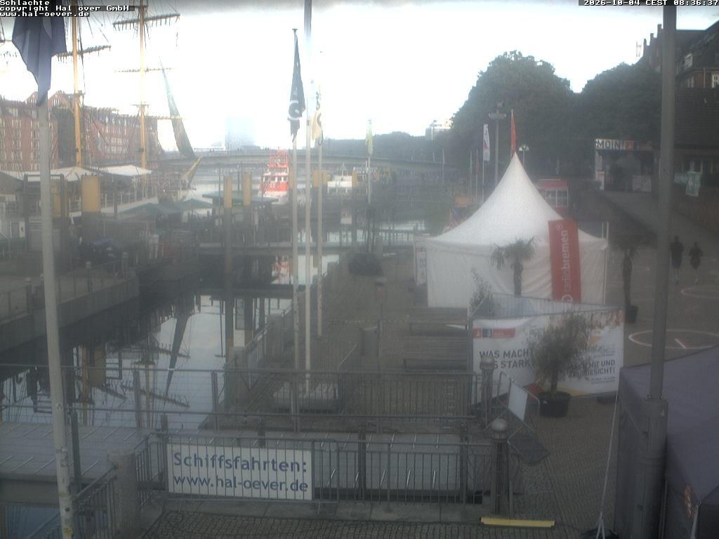 Archiv Foto Webcam Weserpromenade Schlachte Bremen